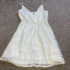 white lace sundress